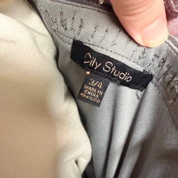 City Studio Metallic Gray Dress - Picture 5 of 5